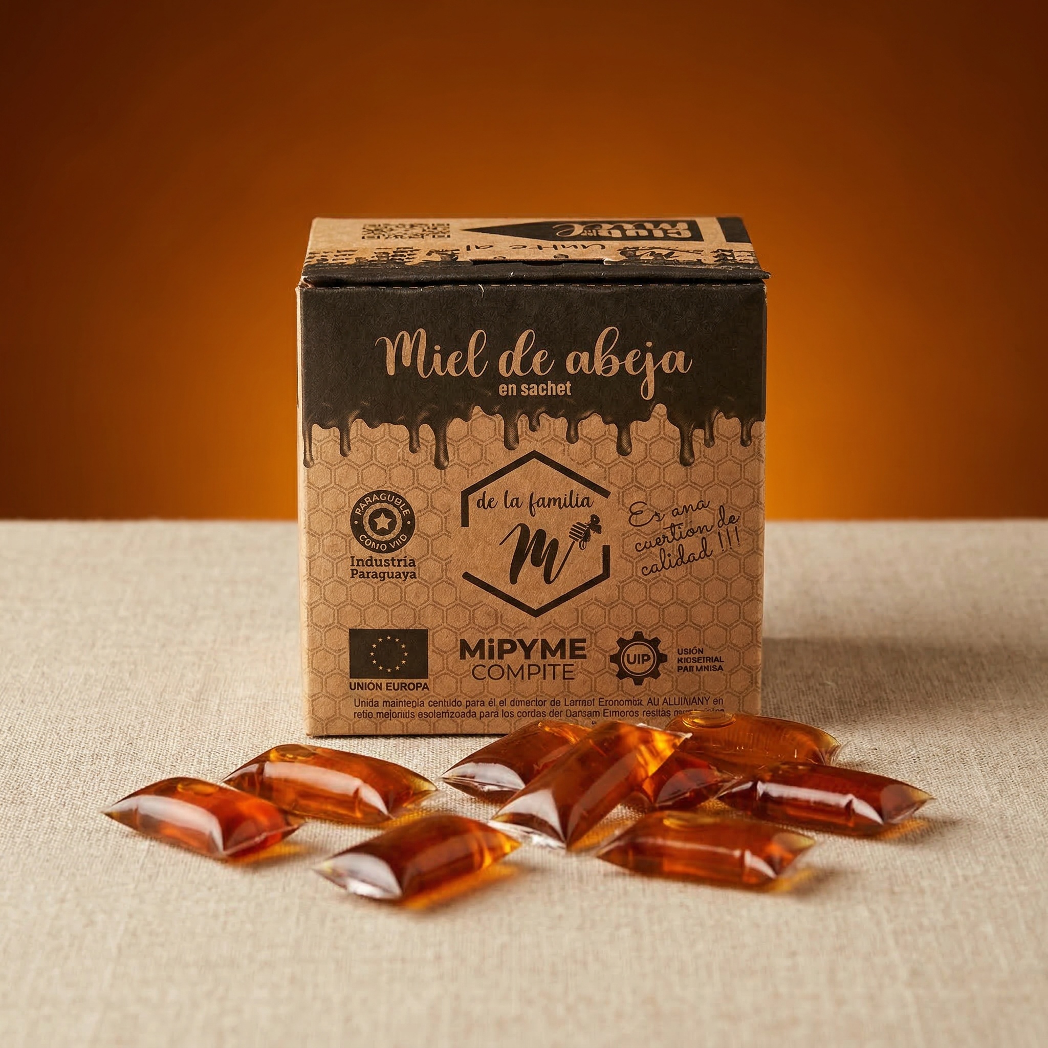 Miel de abeja en sachet 24 unidades